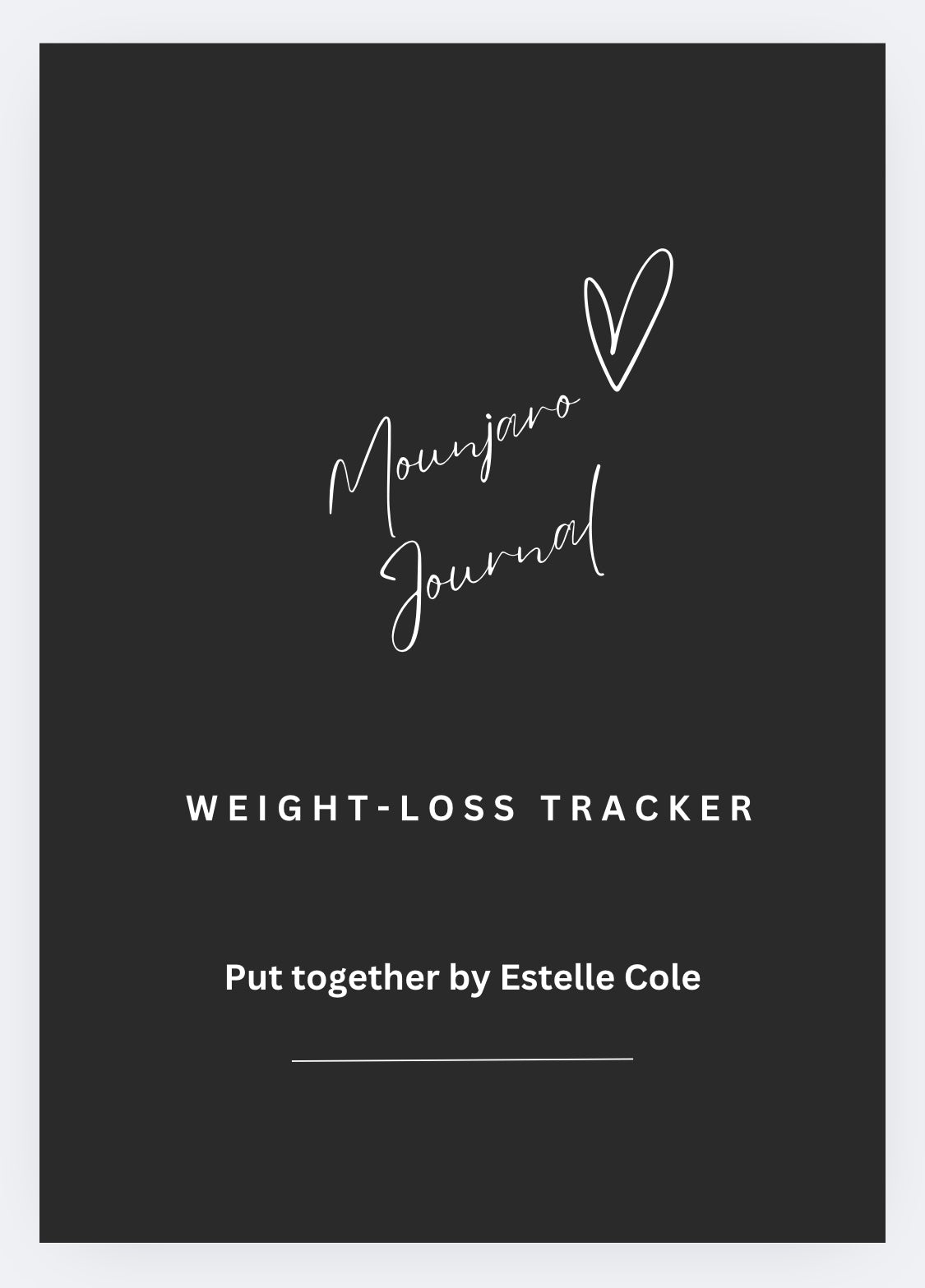 Mounjaro Weight Loss Journal – Track Goals, Food, Non-Scale Victories & Progress – Created by Someone on the Journey