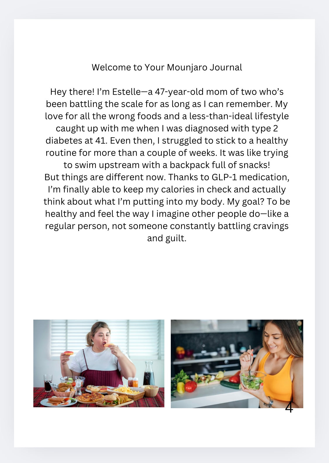 Mounjaro Weight Loss Journal – Track Goals, Food, Non-Scale Victories & Progress – Created by Someone on the Journey